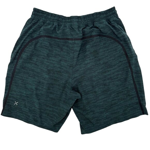 Lululemon Mens Green Patterned Pace Breaker Athletic 9" Shorts Size L - Picture 2 of 11